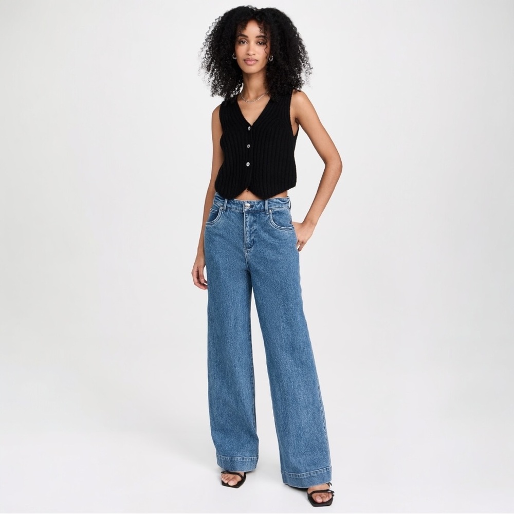 STAUD Grayson Wide Leg Jeans New Without Tags